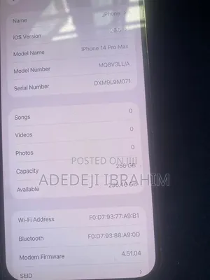 Apple iPhone 14 Pro Max 256 GB White