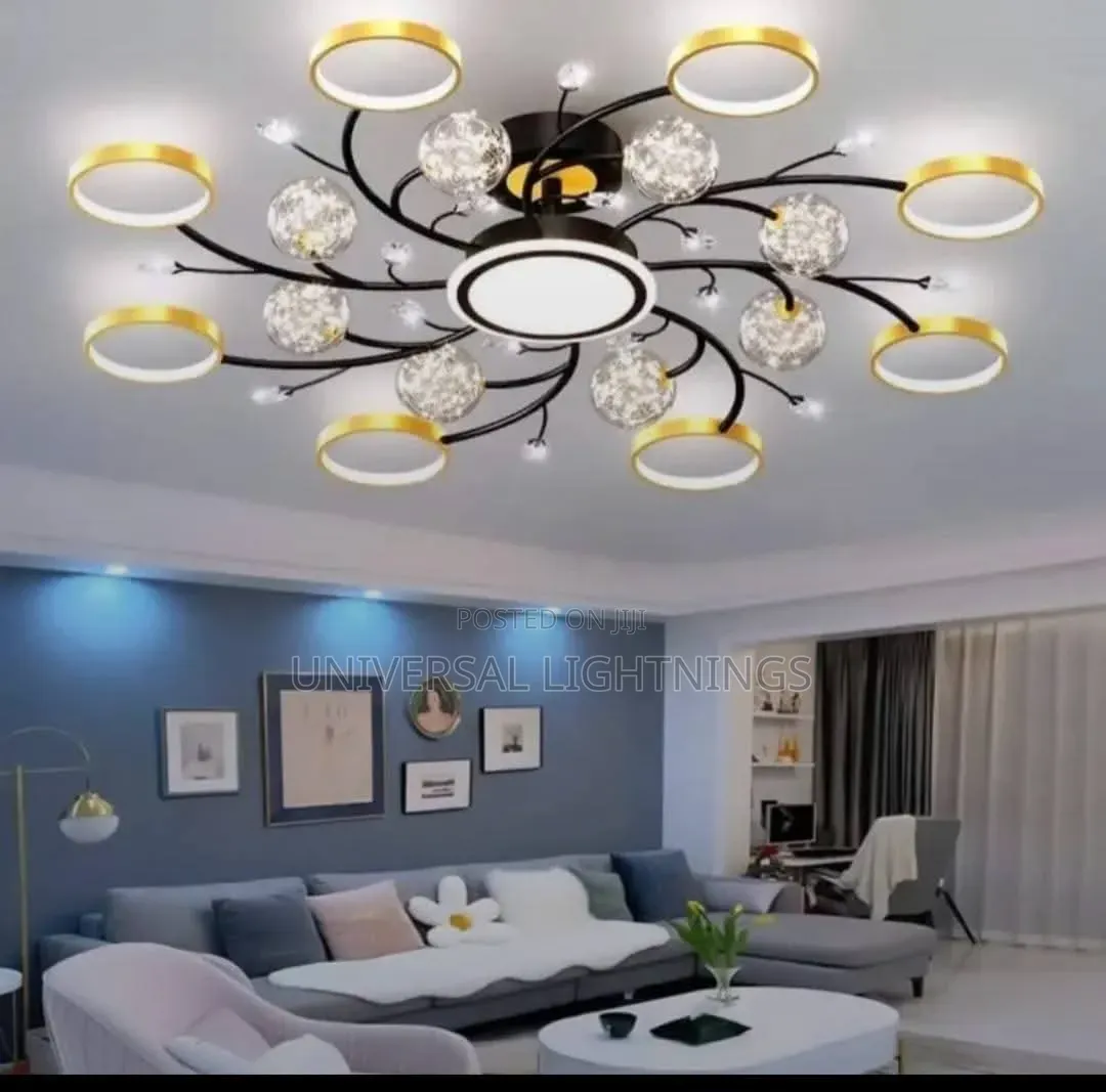 Multiple Circular LED Chandelier