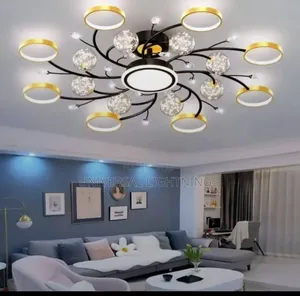 Multiple Circular LED Chandelier