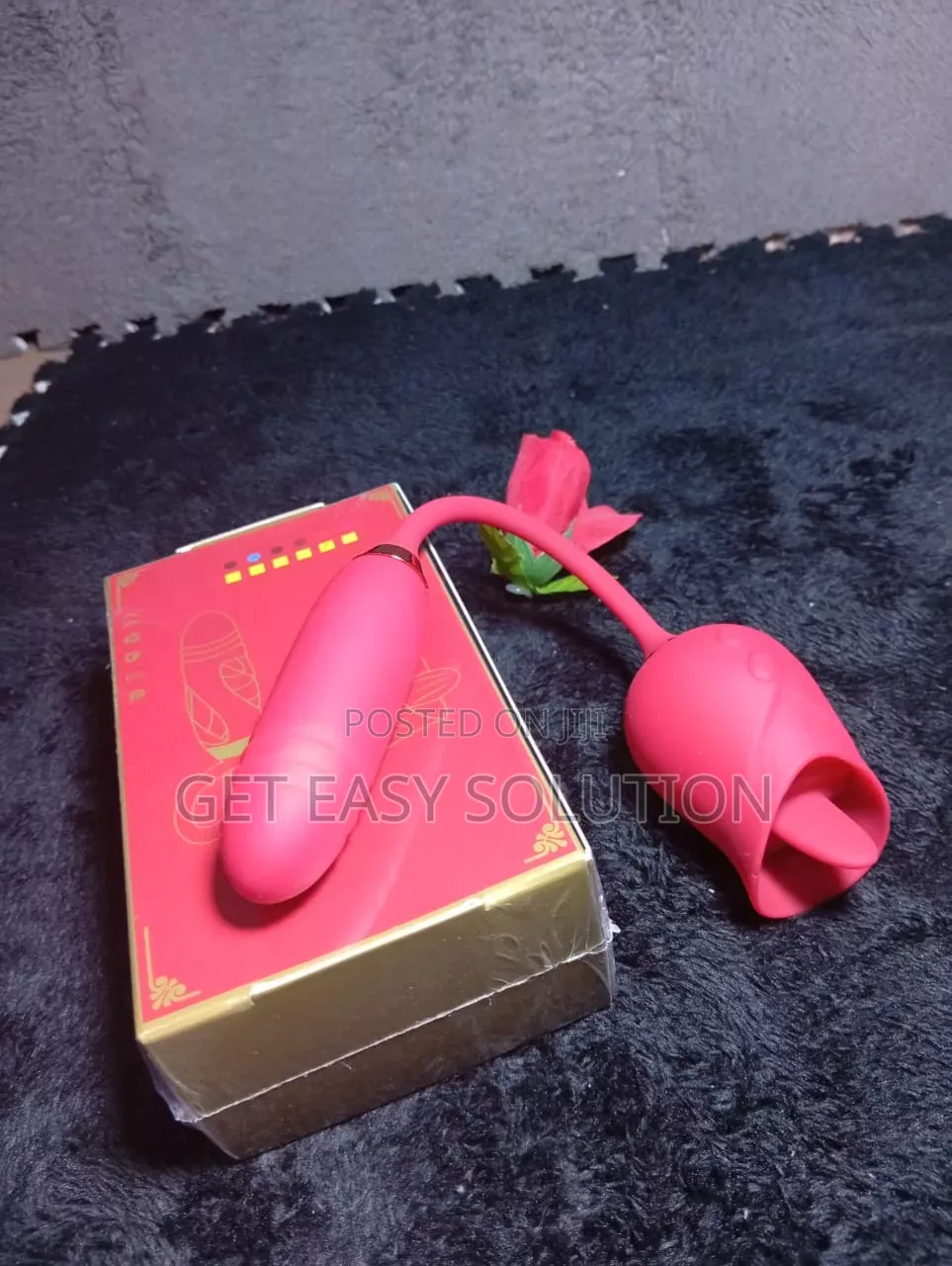 Rose Vibrator 10 Speed Vibrating Clit Nipple Sucker
