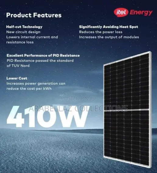 iTel 410W Solar Panel 20.97%