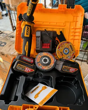 INGCO 42V MAX Cordless Angle Grinder Kit