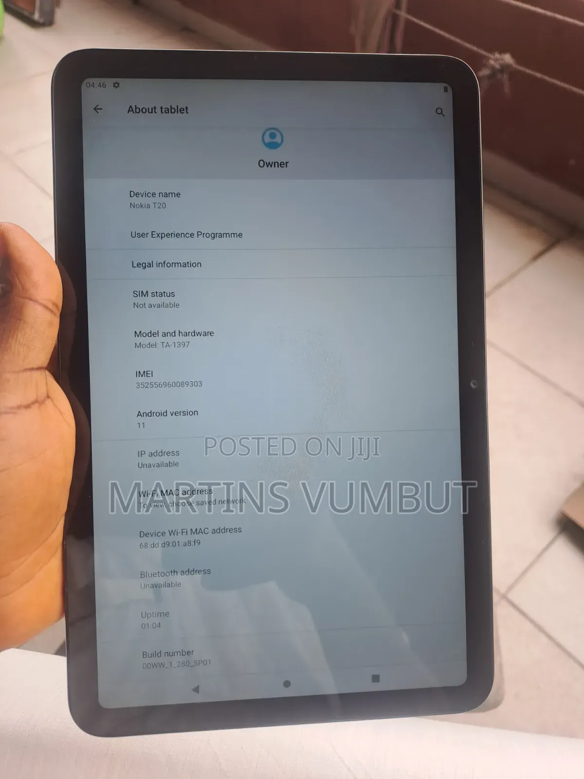 Nokia T20 64 GB Gray