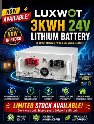 Luxwatt 3kwh/24v Lithium Battery(All Luxwatt Products Are Available)