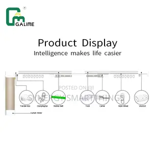 Tuya Wi-Fi Smart Curtain Track 3m With Remote/Voice Control Features