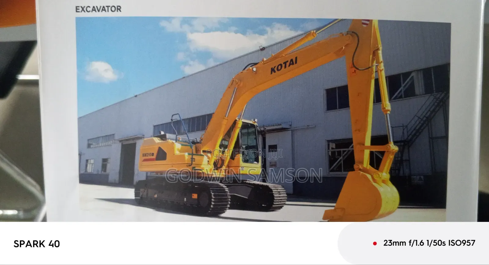 Excavator and Loader
