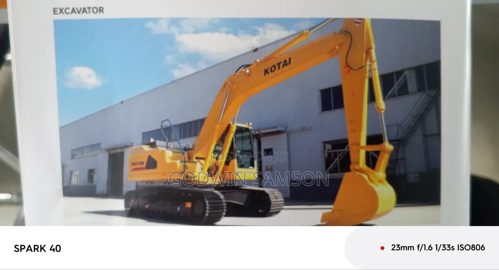 Excavator and Loader
