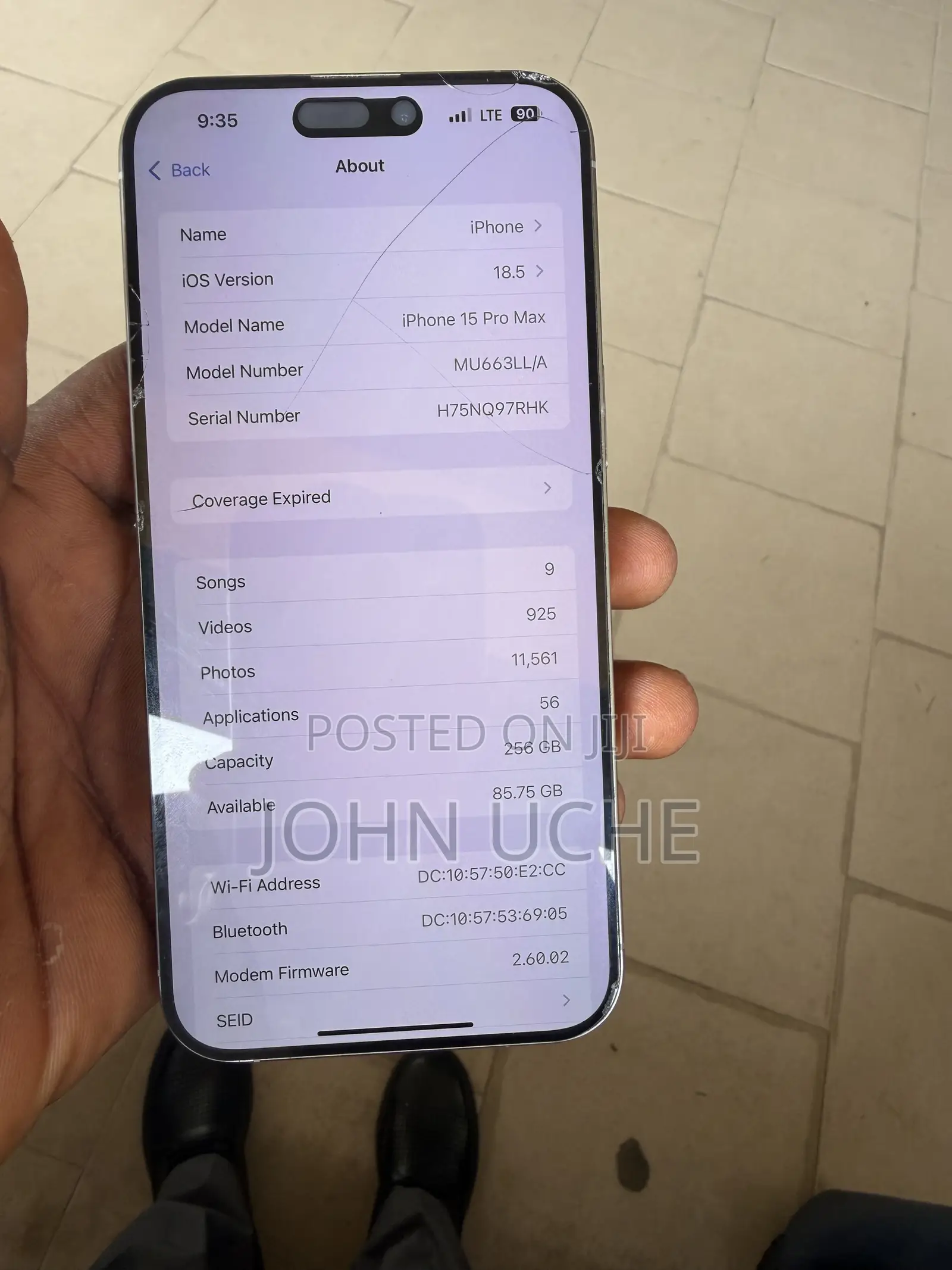Apple iPhone 15 Pro Max 256 GB Silver