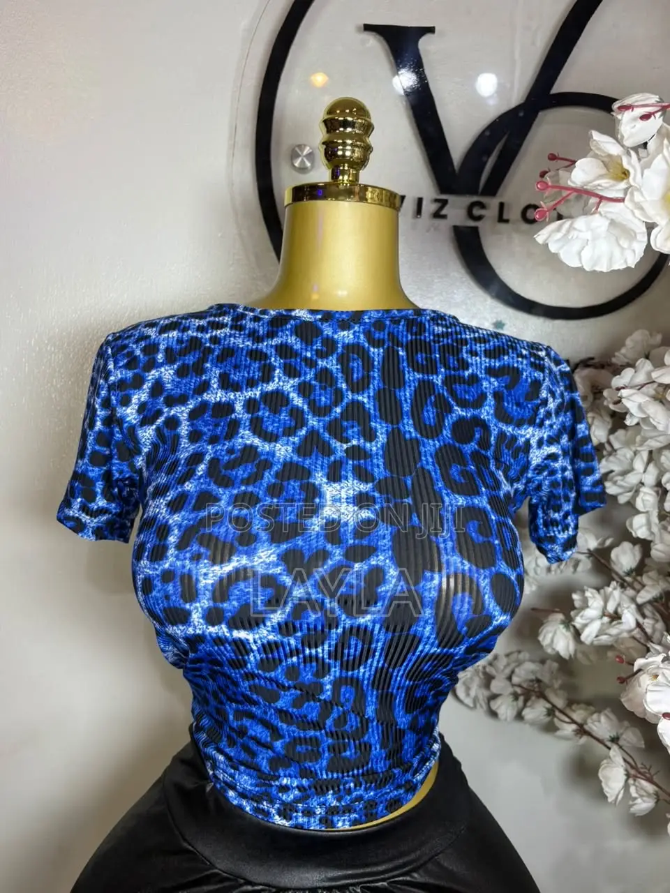 Leopard Backless Top