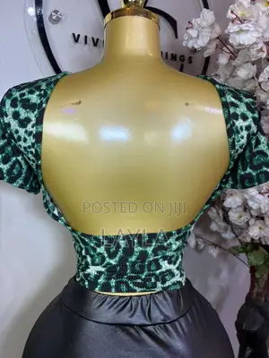 Leopard Backless Top