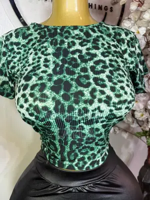 Leopard Backless Top