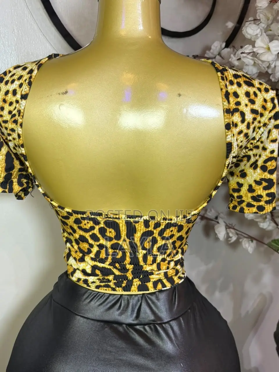 Leopard Backless Top