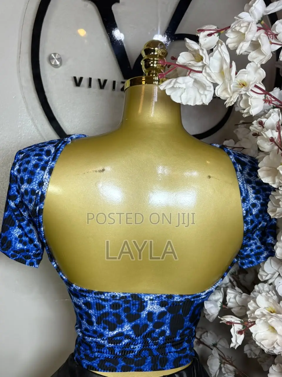 Leopard Backless Top