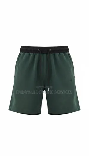 BOSS Cotton-Rich Jersey Loungewear Shorts Feature a Dark Green Design