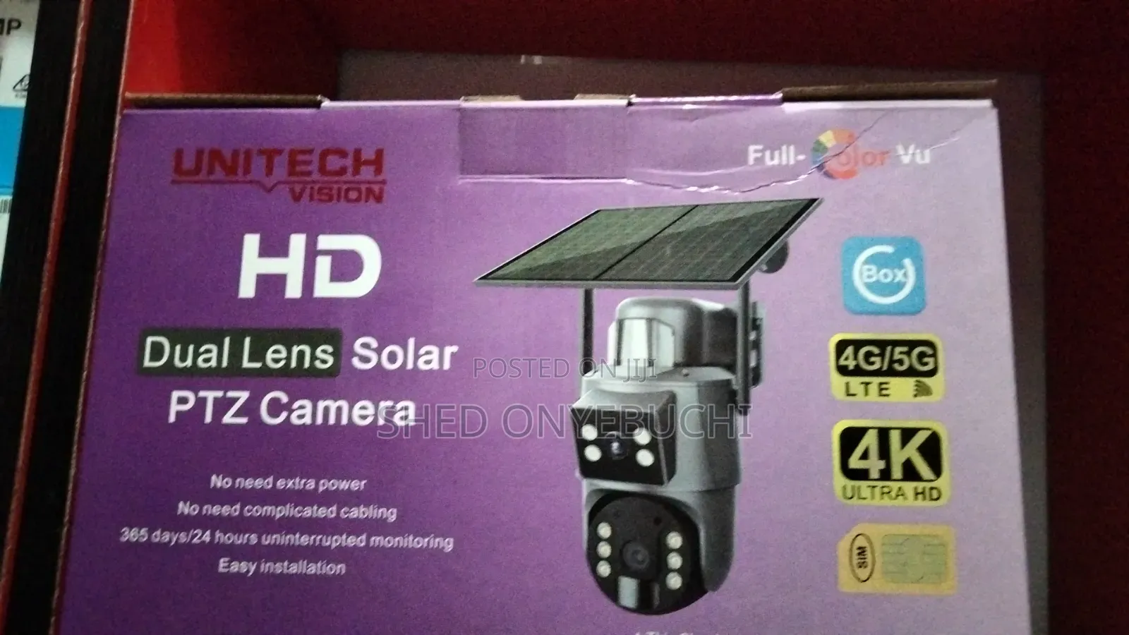 CCTV Solar Camera U Box With SIM Card for Internet Connection