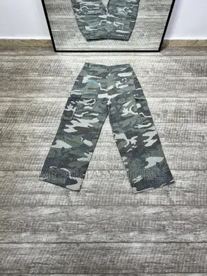 One Seven Camouflage Cargo Denim Pants