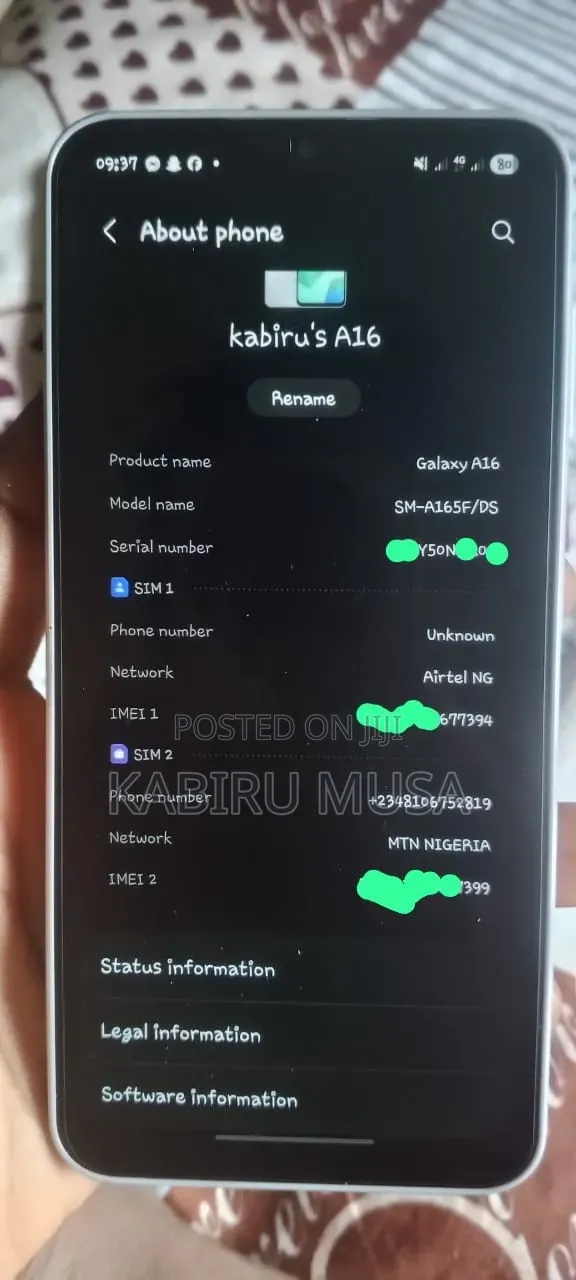 Samsung Galaxy A16 128 GB Gray