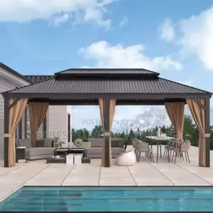 Premium 19ft × 11ft Aluminum Roof Gazebo – Luxury Outdoor Comfort