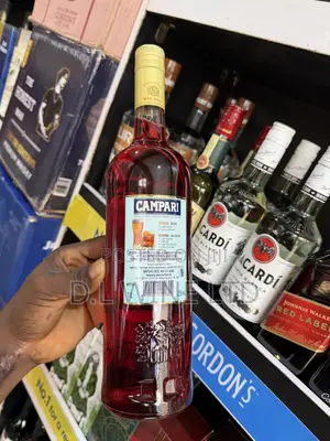 CAMPARI Red Bitters Cartoon of 12 Bottles