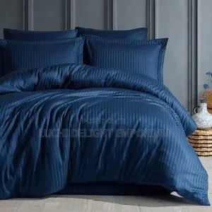  LUXURY STRIPE DUVET, Bedsheets and 4 Pillowcase SET 