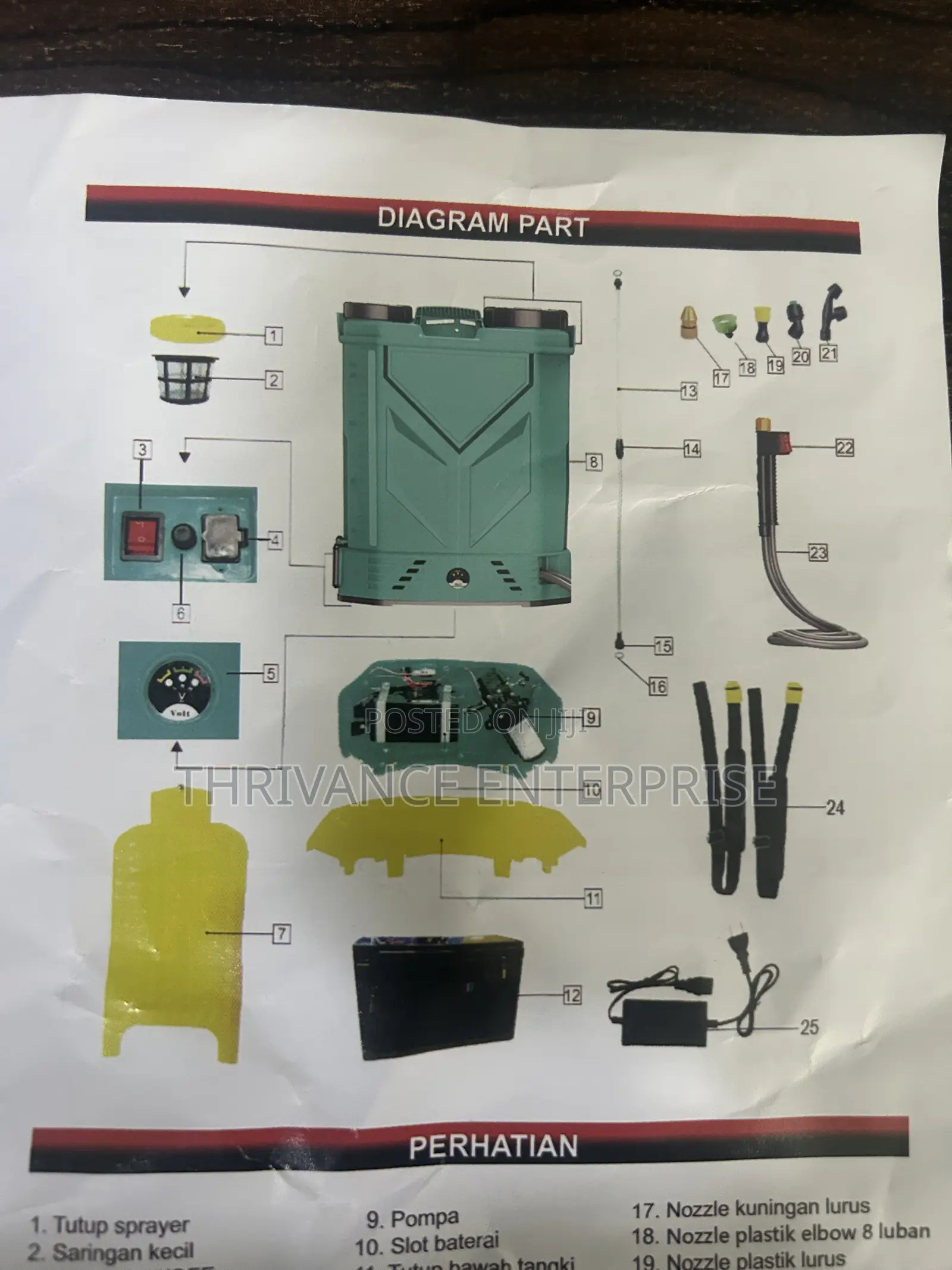 16l Knapsack Sprayer