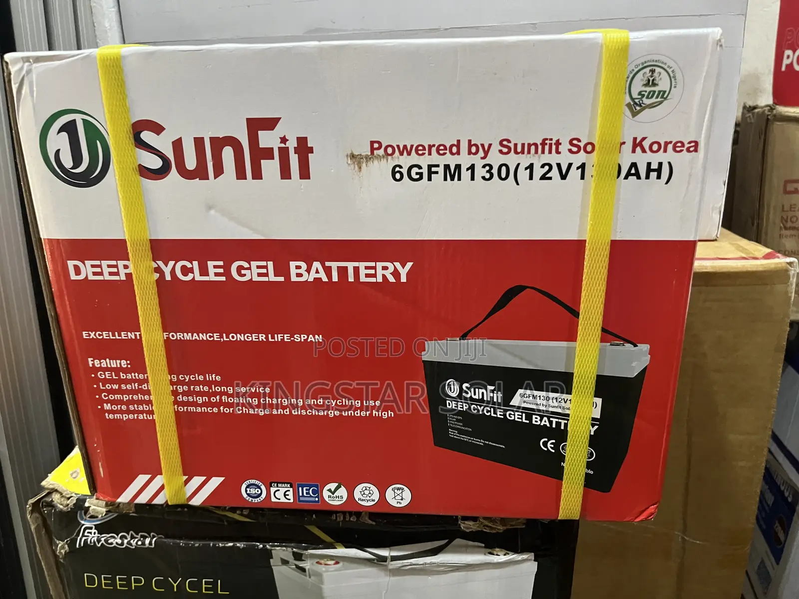 SUNFIT 130Ah 12V Deep Gel Cycle