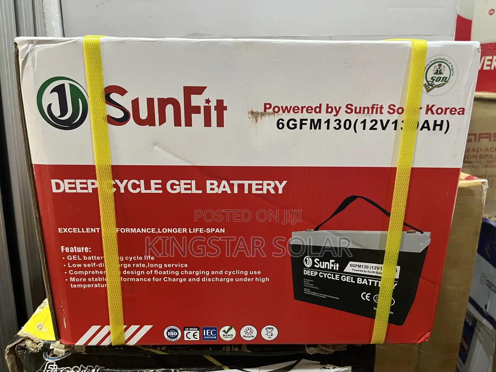 SUNFIT 130Ah 12V Deep Gel Cycle
