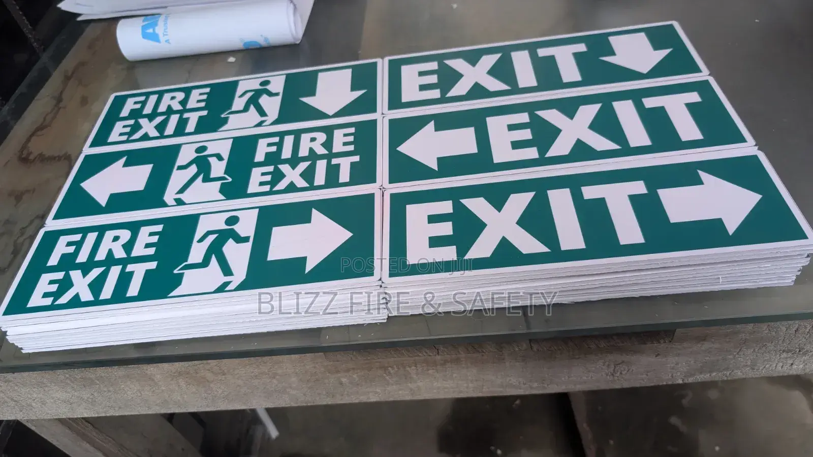 Fire and Emergency Exit Signage