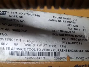 C15 500kva Caterpillar Generator Set