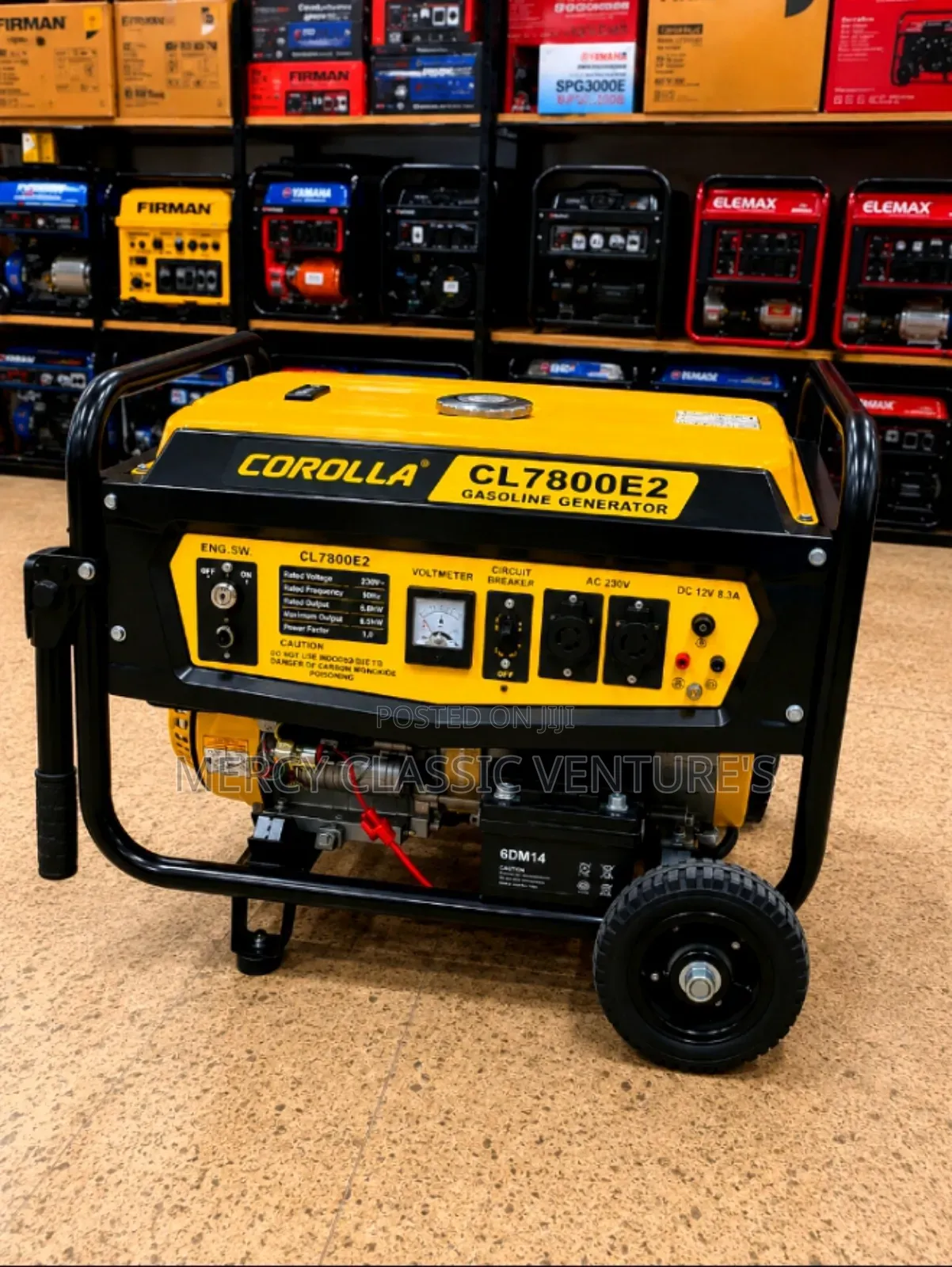 Corolla CL7800E2 3.5KVA Remote Control Key Start Petrol Generator