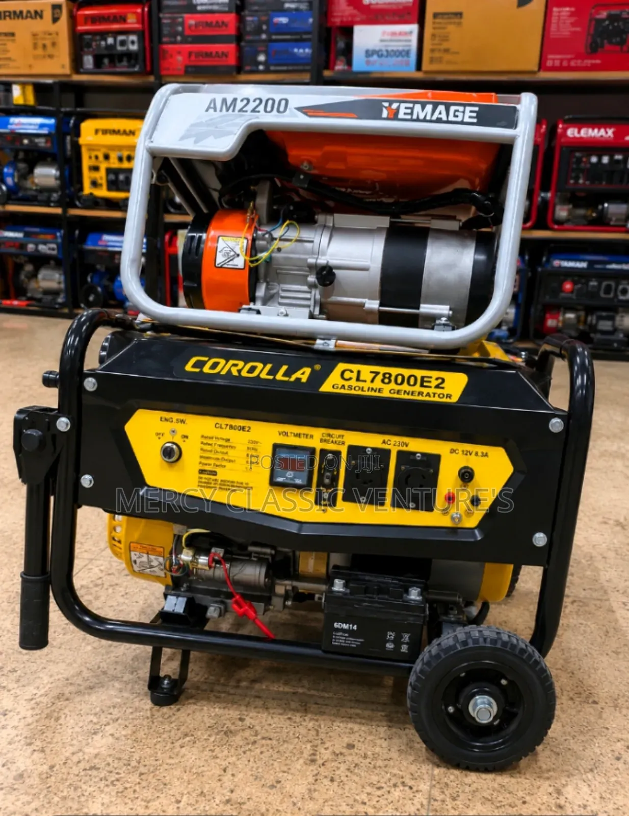Corolla CL7800E2 3.5KVA Remote Control Key Start Petrol Generator