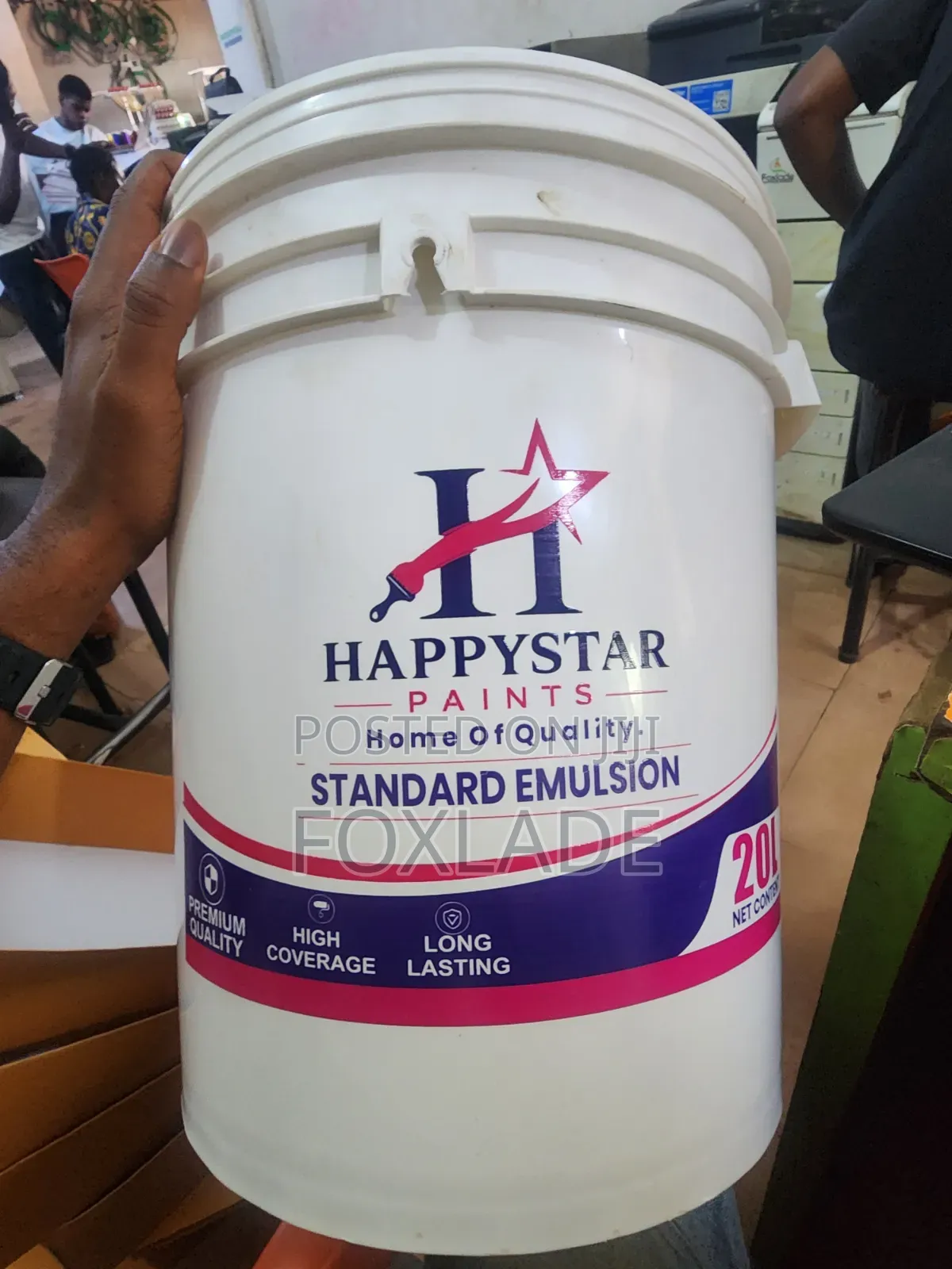 We Brand on Paint Buckets