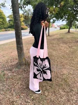 Handmade Crochet Tote Bag - Spacious Stylish