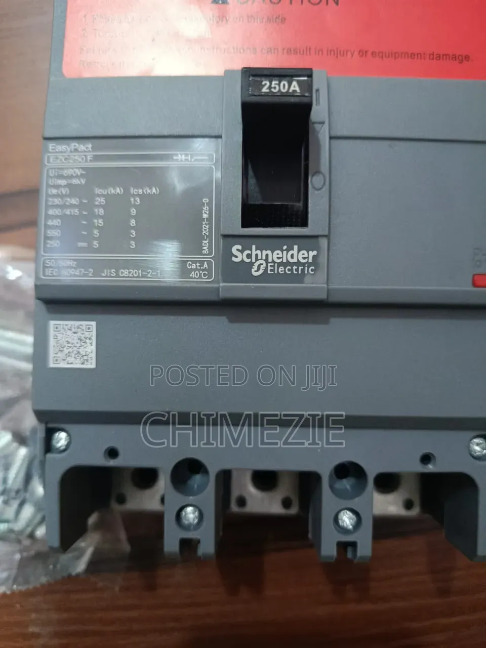 250amps 3pole Breaker Schneider Original