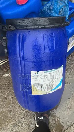 Blue Plastic Storage Drum