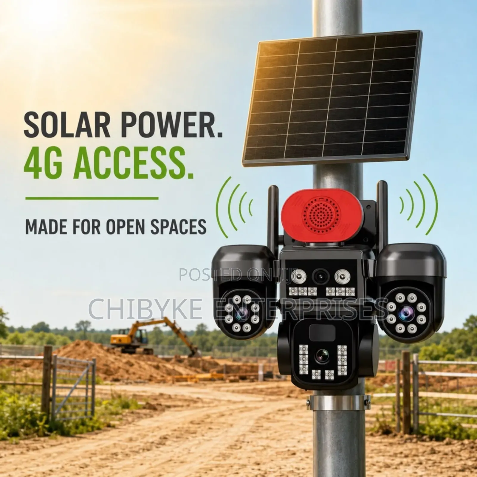 4 Lens 4g Solar PTZ Camera With Auto Tracking