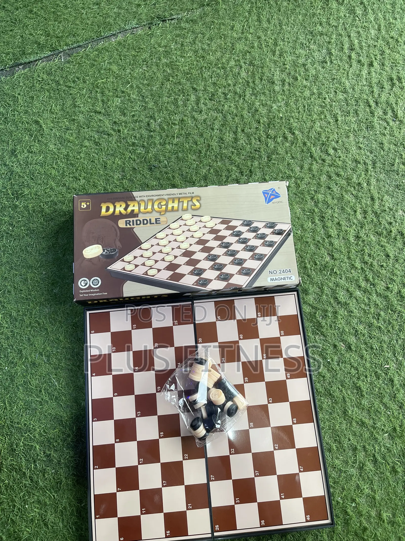 Draught Game – Board + Pieces
