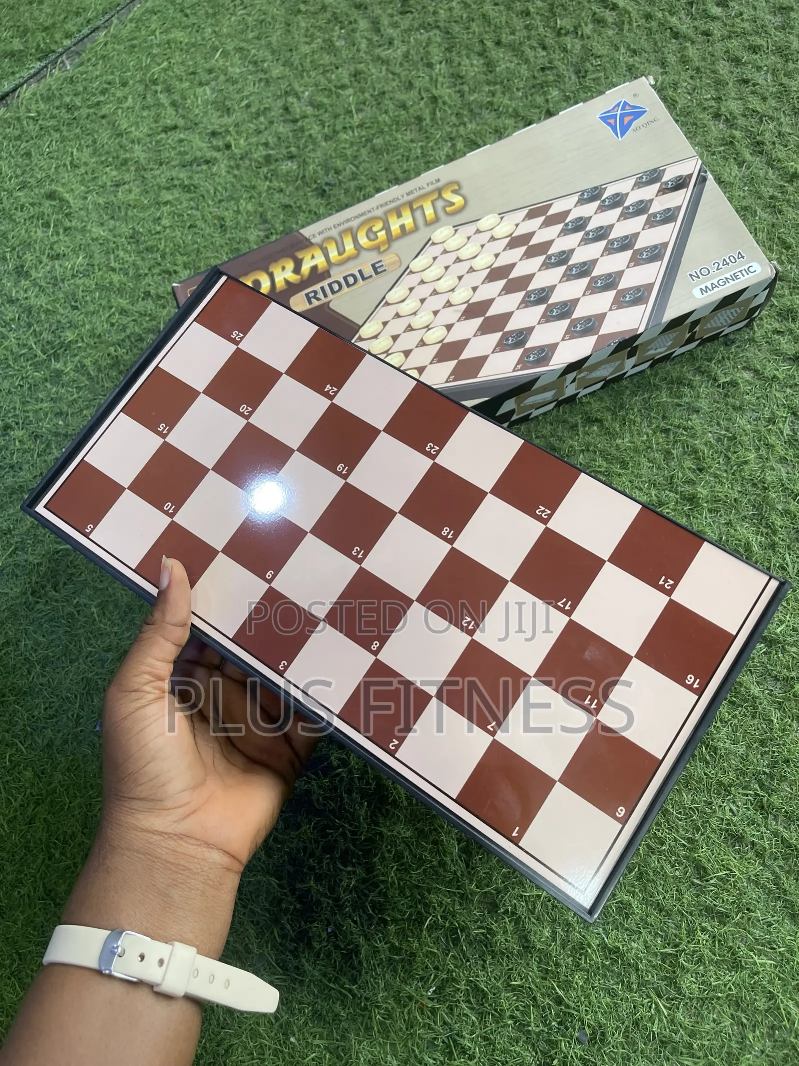 Draught Game – Board + Pieces