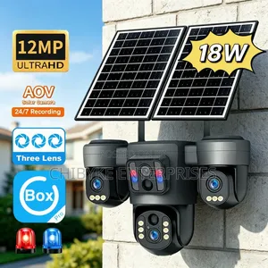 12mp Ultra Hd Three Lens Solar Otz Camera With Auto Tracking