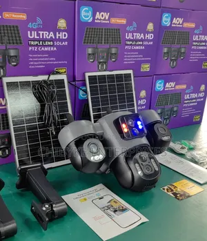 12mp Ultra Hd Three Lens Solar Otz Camera With Auto Tracking