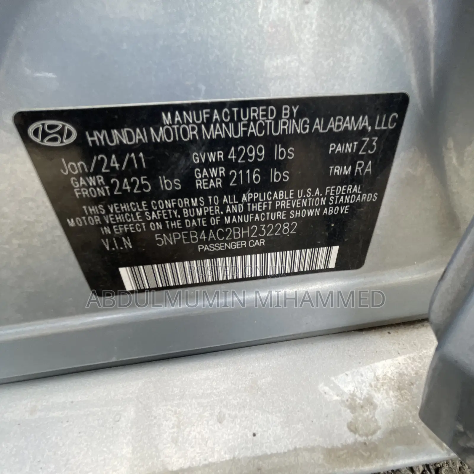 Hyundai Sonata 2011
