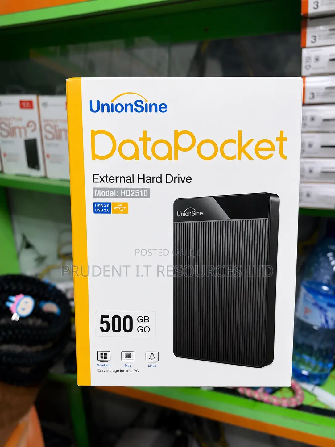 UnionSine DataPocket 500GB External Hard Drive (USB 3.0)