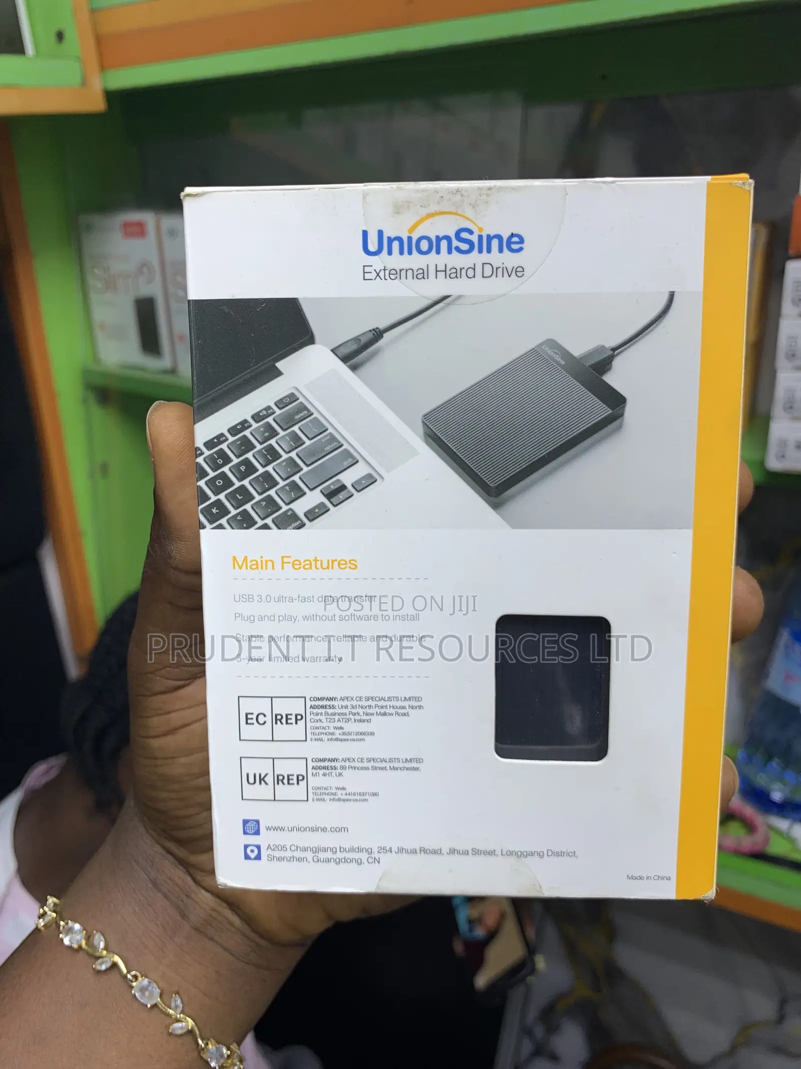 UnionSine DataPocket 500GB External Hard Drive (USB 3.0)