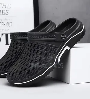 Breathable Crocs, Black With Classic Designs