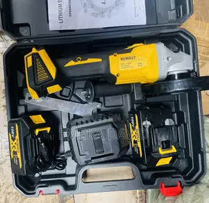 Cordless Electric Angle Grinder Kit Branded as Dewalt.