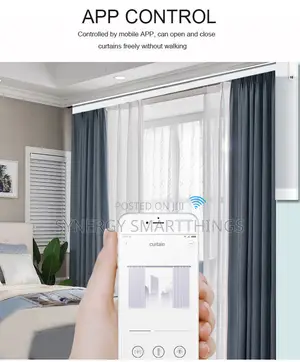 Tuya Wi-Fi Smart Curtain Track 4m With Remote/Voice Control Features