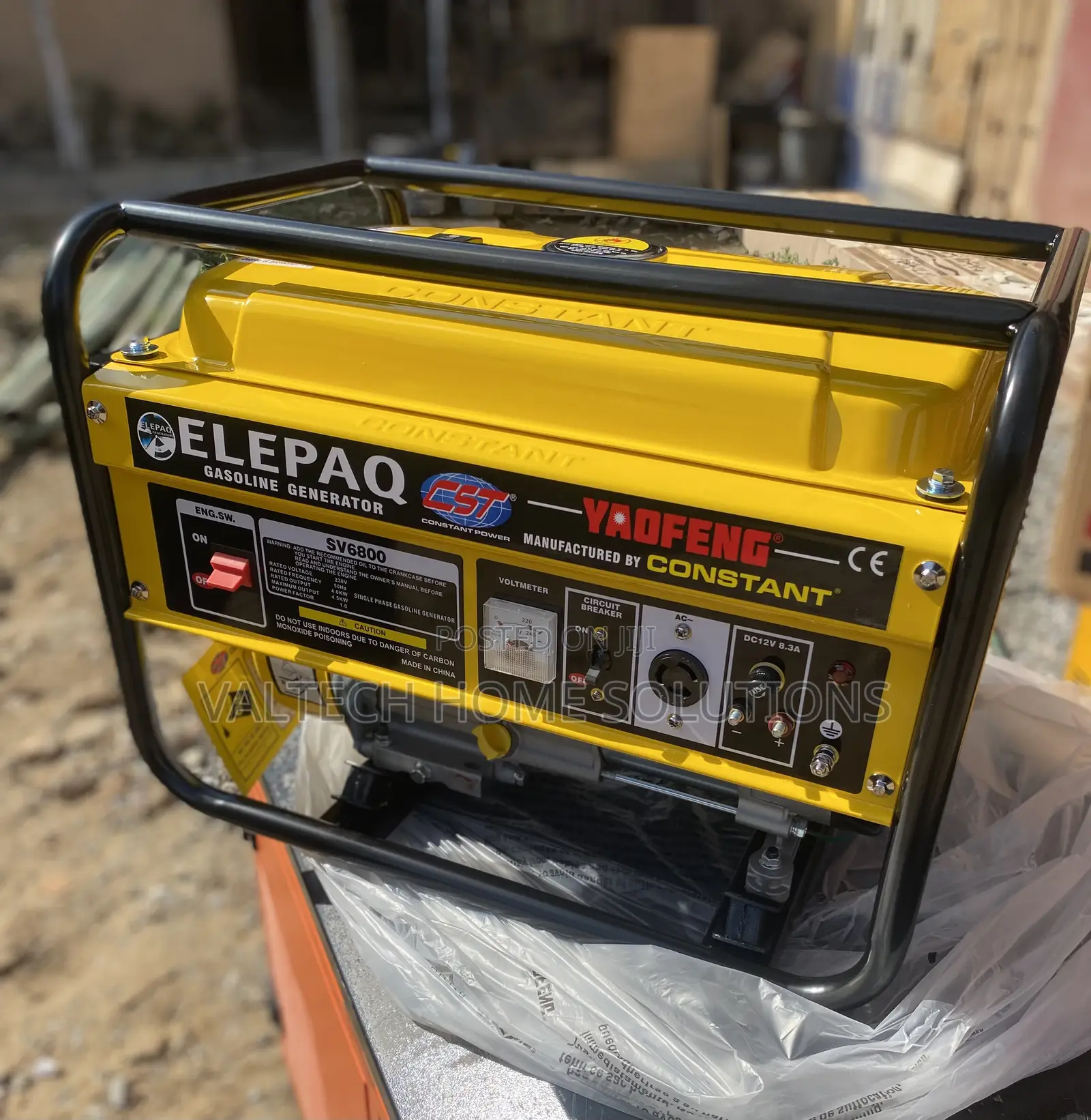 Heavy-Duty ELEPAQ 4.5KVA Petrol Generator