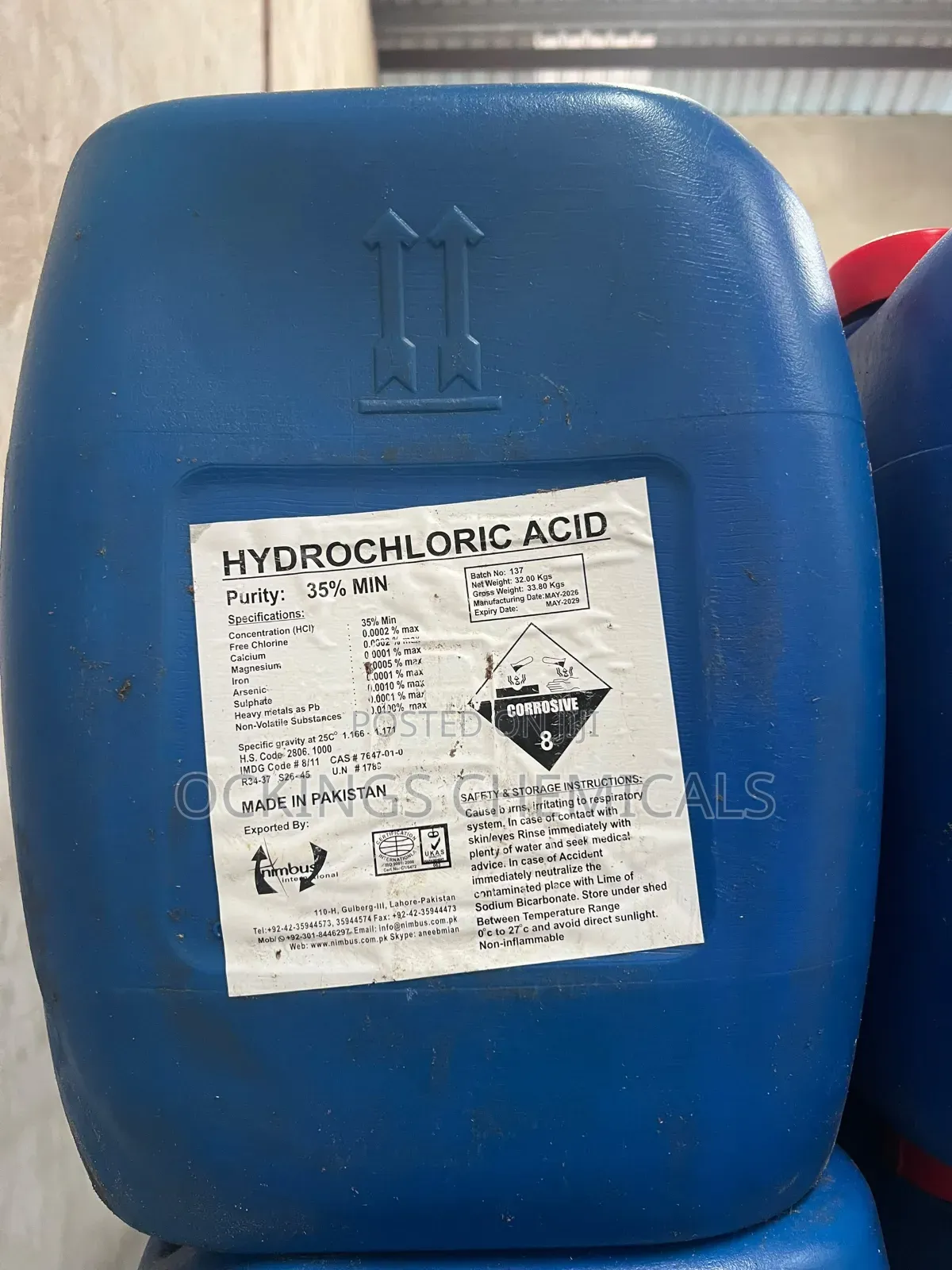 Hydro Chloric Acid H C L