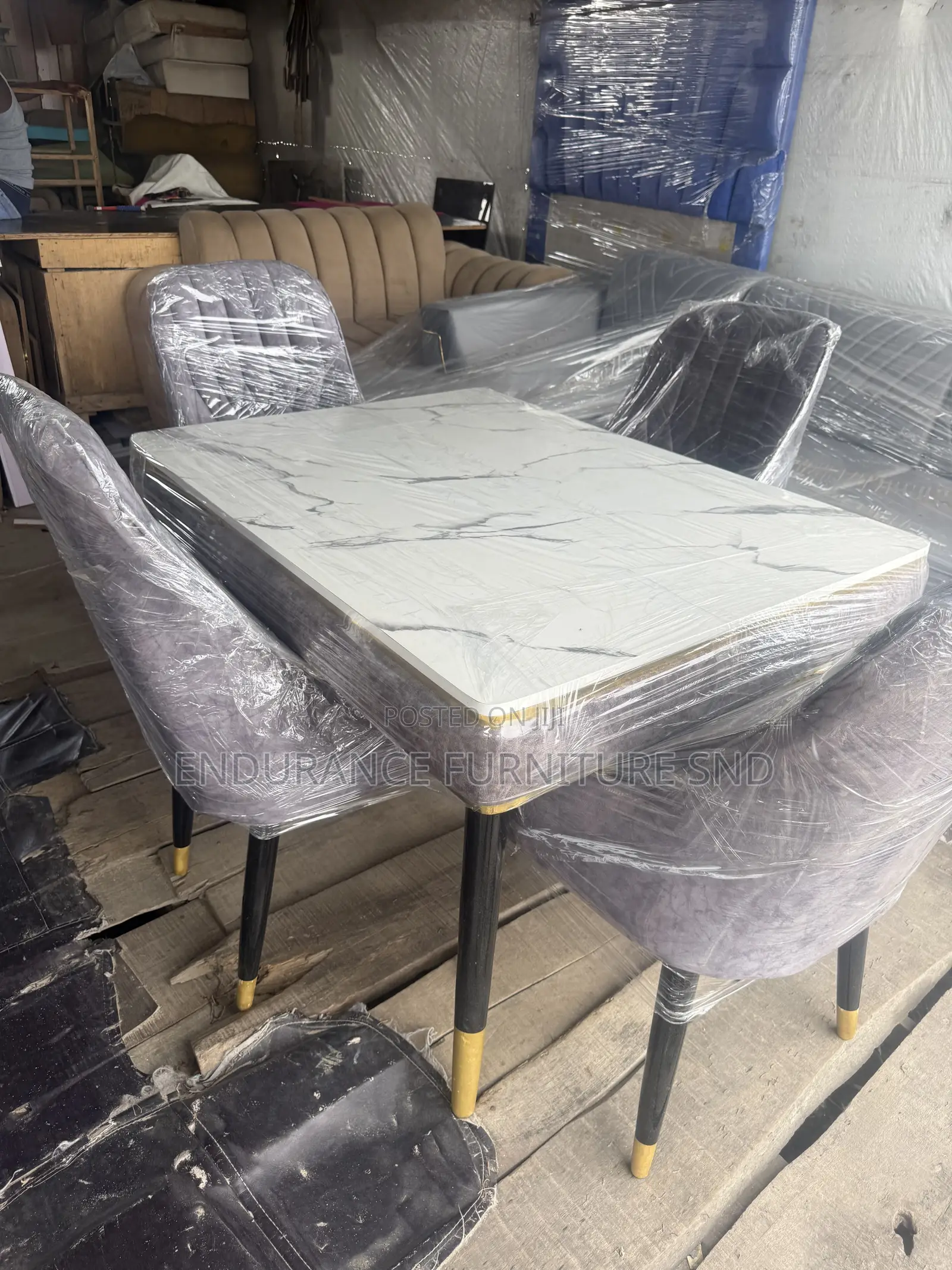 Gray Dining Table Set Available Now !