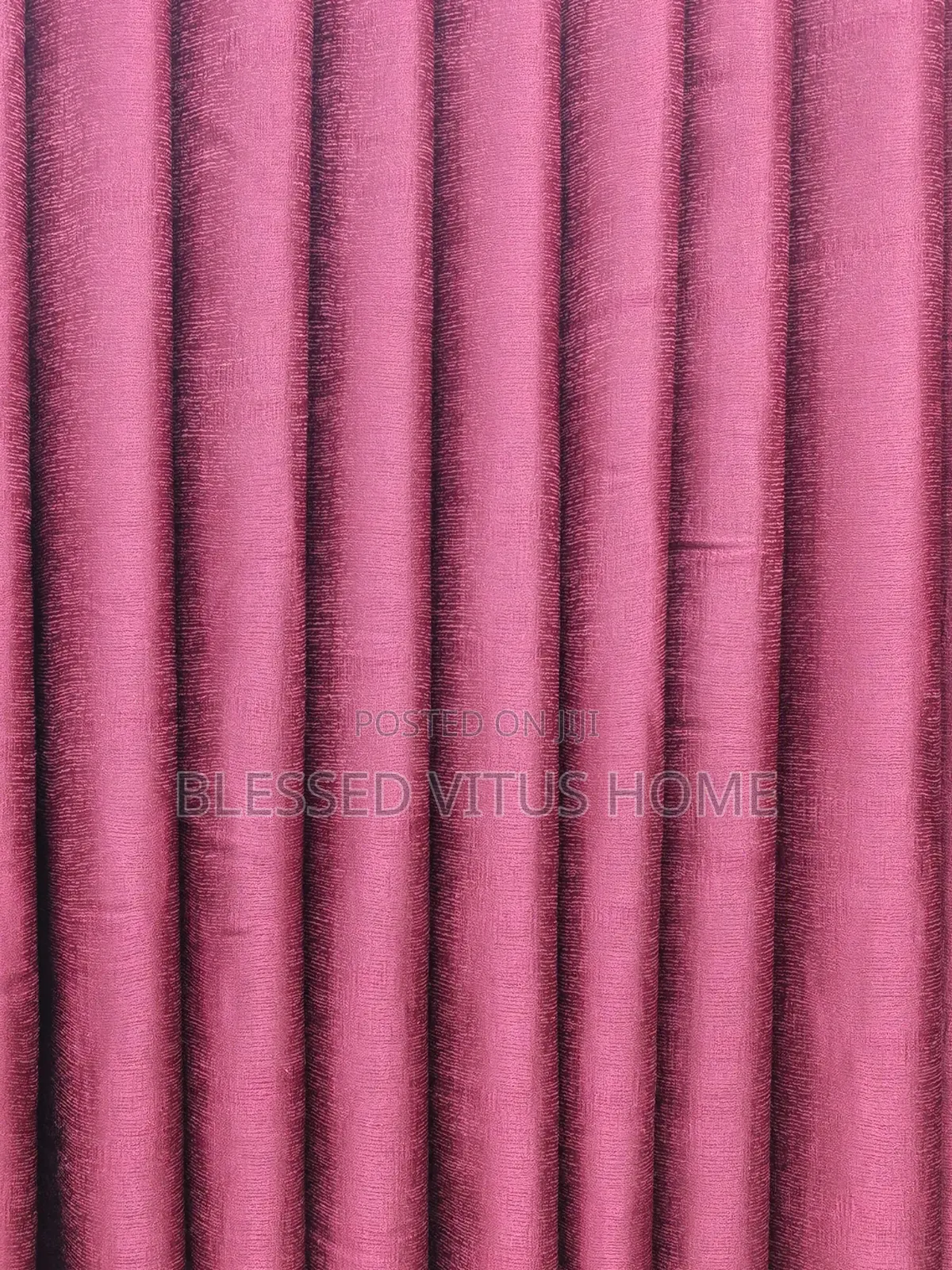 Burgundy Plain Blackout Curtain